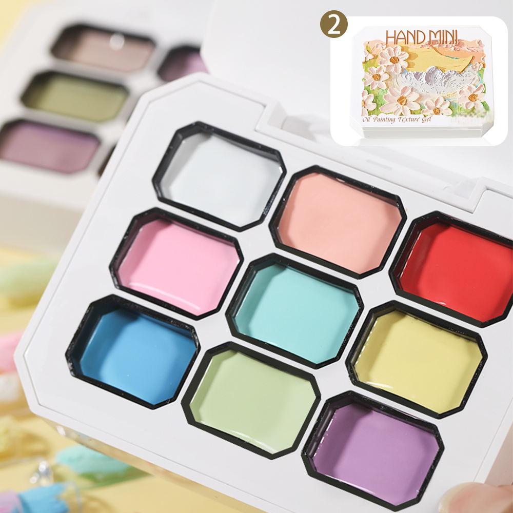 PANSYTRACY Nail Art DIY Oil Painting UV Gel 9 Colors - PANSYTRACY