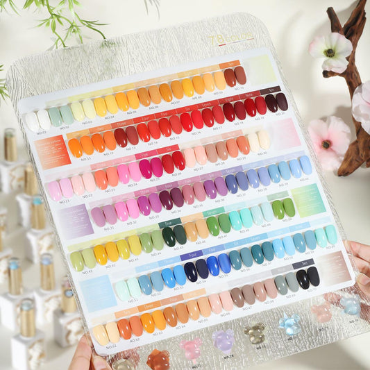 78 Colors Nail Polish Gel Set Rose Scent - PANSYTRACY