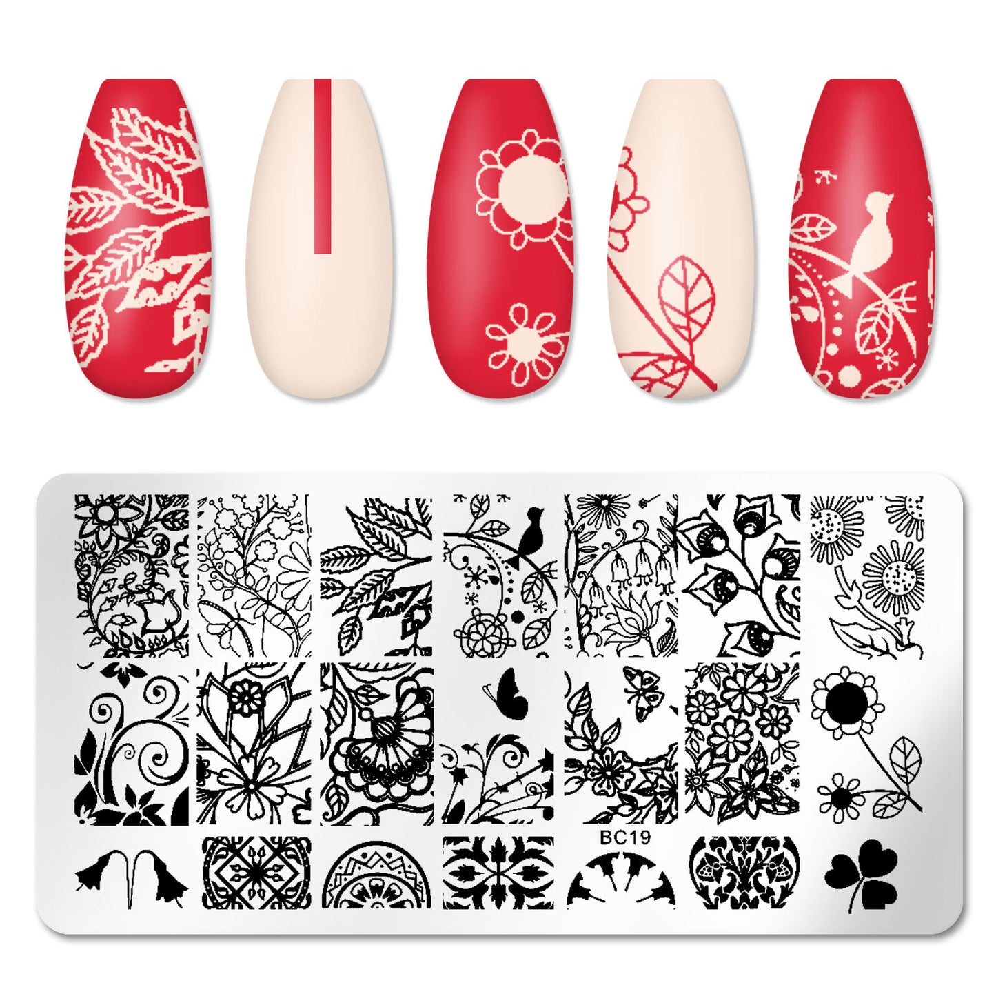 Nail Art Stamp Templates Stainless Steel Image - Pansytracy