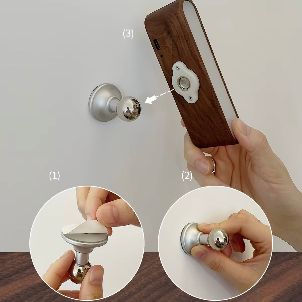 Minimalist Magnetic Wall Light