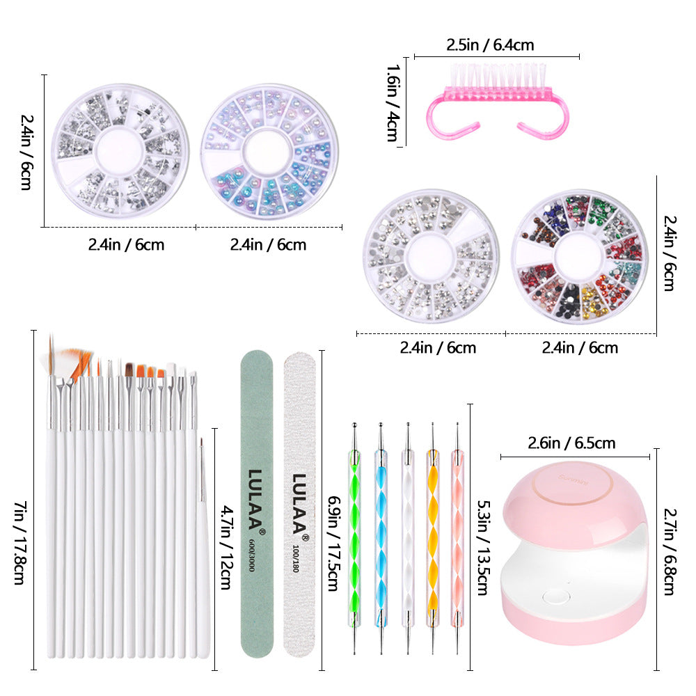 Nail Art DIY Kit Nail Art Pen Nail Decoration Nail Art Lights - Pansytracy