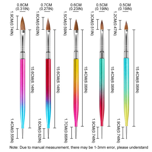 5 PCS Nail Brush Set - Pansytracy