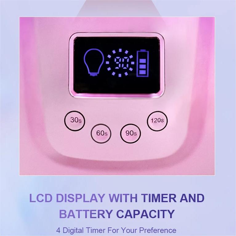 128W LED Nail Lamp Rechargeable - Pansytracy