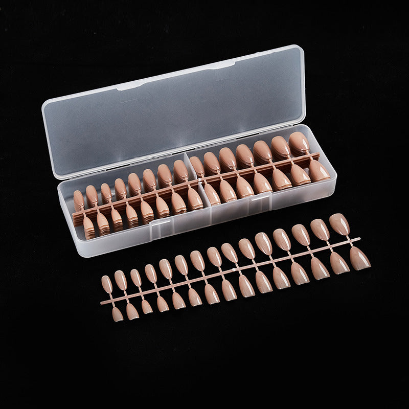 300pcs Long Pointed Nude Color Press-On Nails for Easy DIY Wearable Nails - Pansytracy