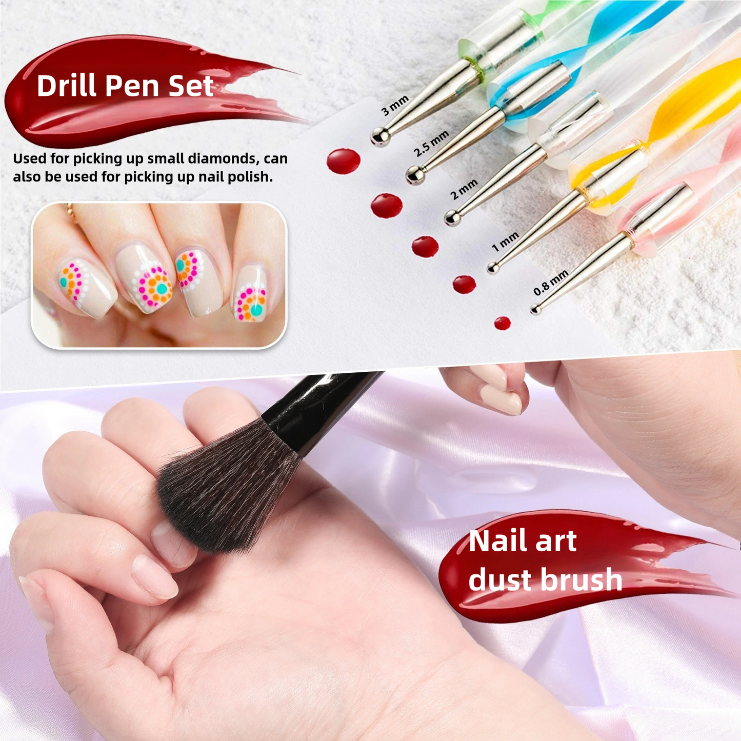 DIY Nail Painting Pen Nail Drill Tool Set - Pansytracy