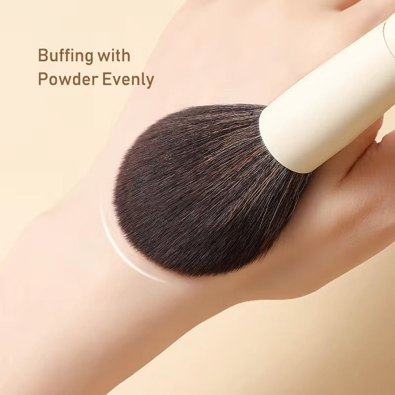 13Pcs Beige Puffy Luxury Makeup Brush