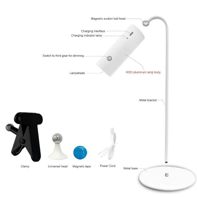 Versatile Magnetic Table Lamp
