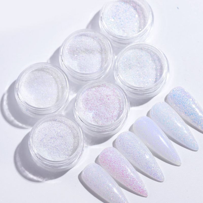 Charms 6 Colors Sparkly Nail Glitter Set - Pansytracy