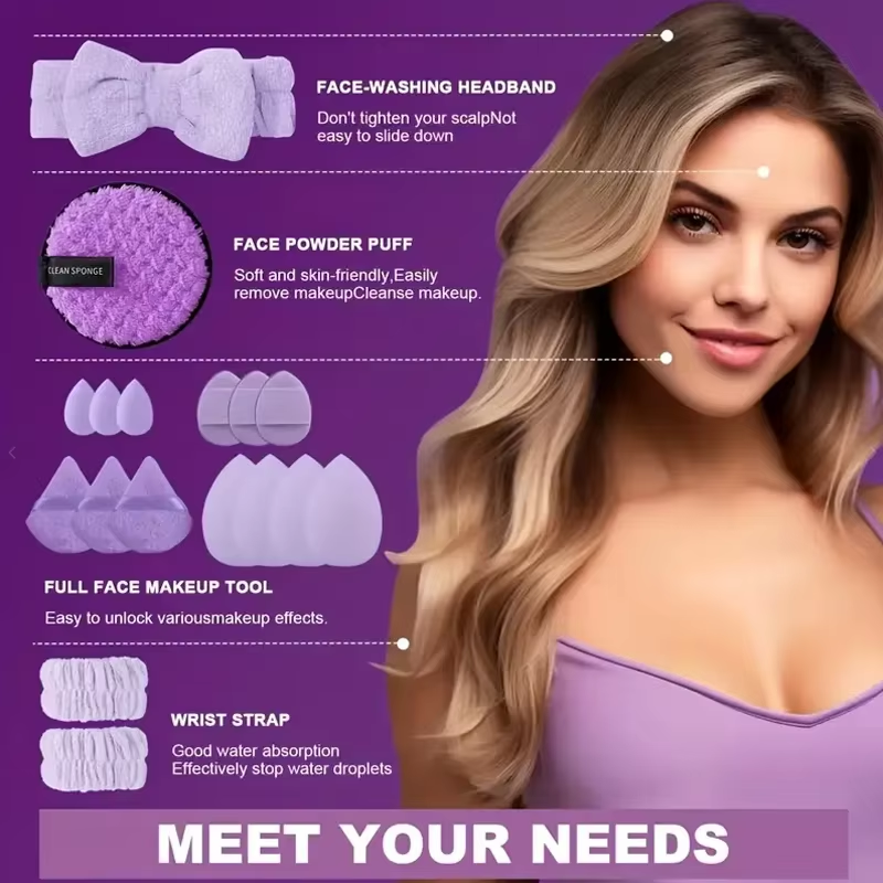 41Pcs Makeup Tool Set with Facial Makeup Accessories - PANSYTRACY