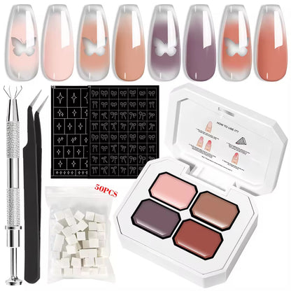 4 Colors Gradient Painting Gel - PANSYTRACY