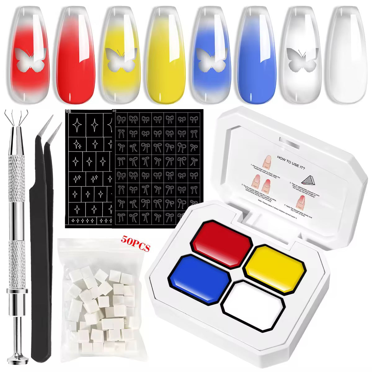 4 Colors Gradient Painting Gel - PANSYTRACY