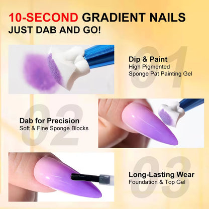 4 Colors Gradient Painting Gel - PANSYTRACY