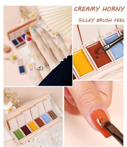 6 Colors Nail Gel Polish - PANSYTRACY