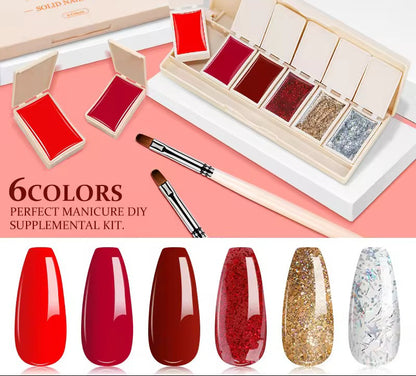 6 Colors Nail Gel Polish - PANSYTRACY