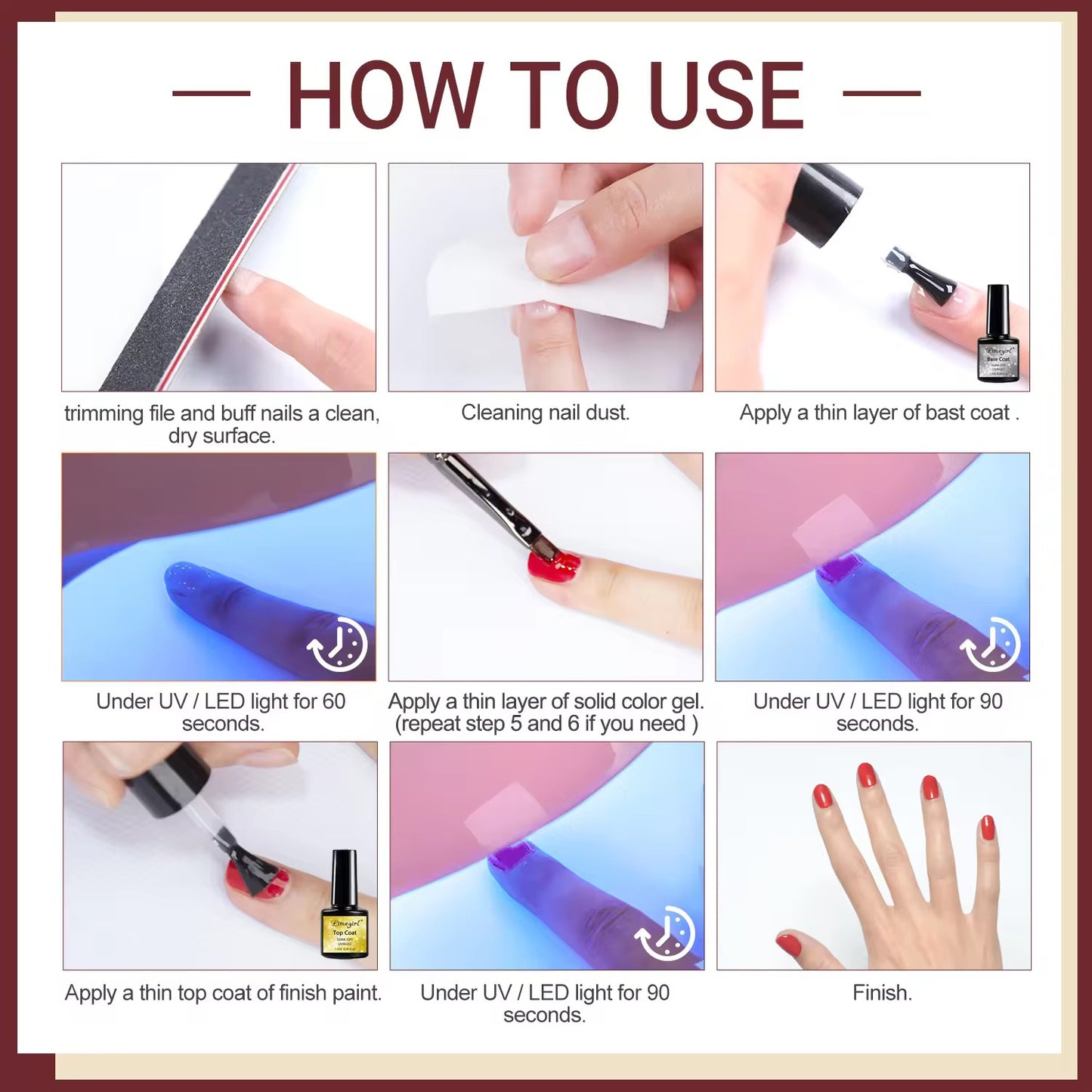 6 Colors Nail Gel Polish - PANSYTRACY