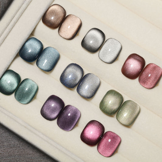 9colors 15ml Wide Cat Eye Gel Resin UV/LED Super Shining Magnetic Gel Set - PANSYTRACY