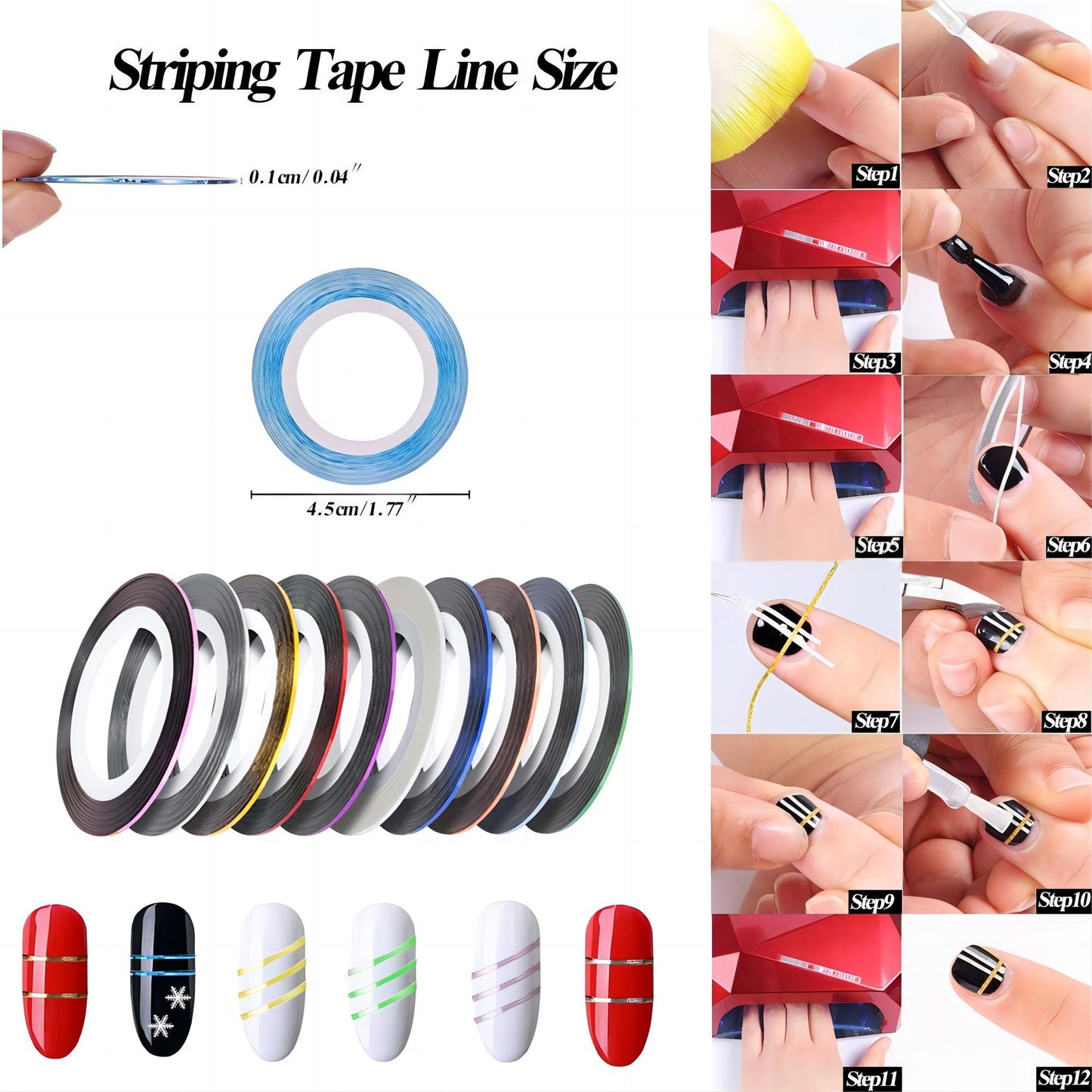 Nail Art DIY Kit Nail Art Pen Nail Decoration Nail Art Lights - Pansytracy