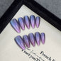 Handmade Press-on Armor Purple Cat's Eye - PANSYTRACY