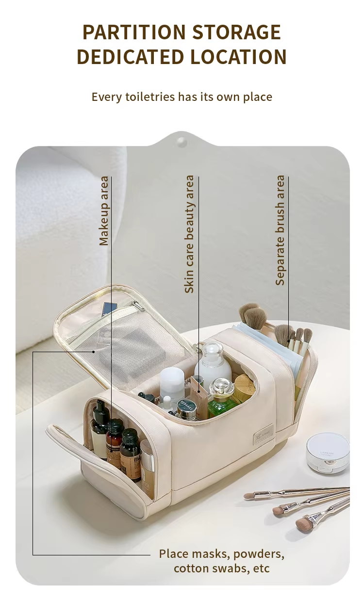 Eco-friendly Large Capacity Cosmetic Toiletry bag