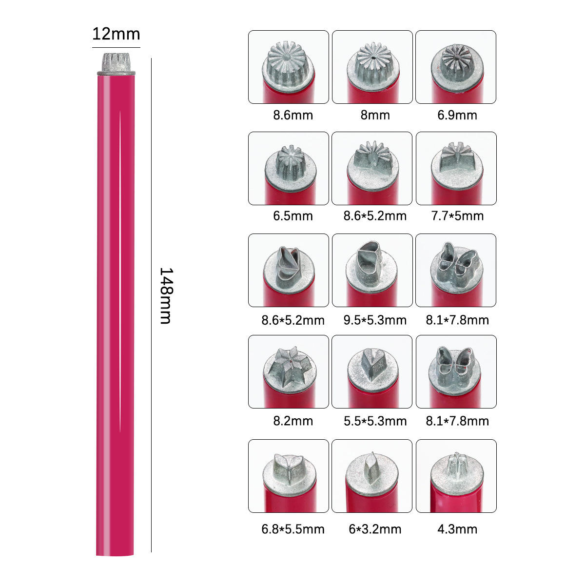 Nail Art Pressed Molding Pen Set Nail Art Doodle Embellishment Tool DIY - PANSYTRACY