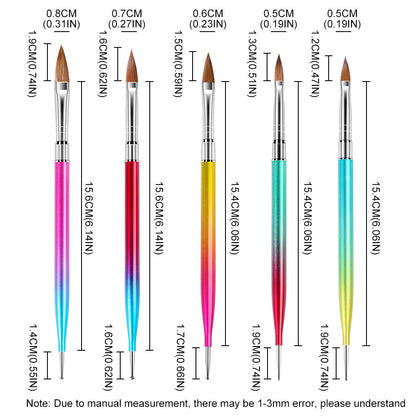 5 PCS Nail Brush Set - Pansytracy