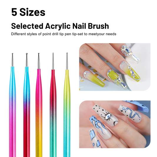 5 PCS Nail Brush Set - Pansytracy