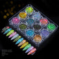 Nail Art Laser Glitter Sequins 12 Colors Light - Pansytracy