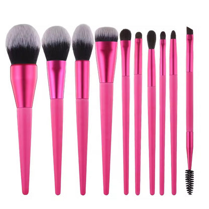 PANSYTRACYBEAUTY 10Pcs Pink Makeup Brush Set Makeup Tools