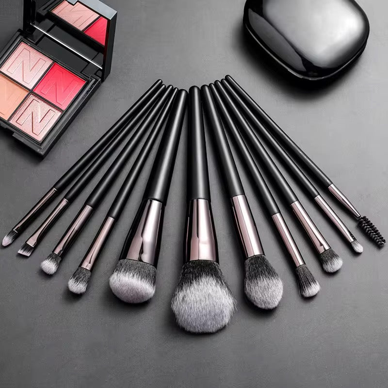 PANSYTRACYBEAUTY 11Pcs Black Luxury Makeup Brush Set
