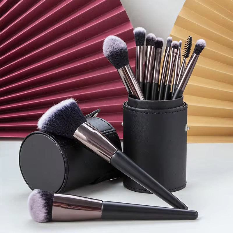 PANSYTRACYBEAUTY 11Pcs Black Luxury Makeup Brush Set