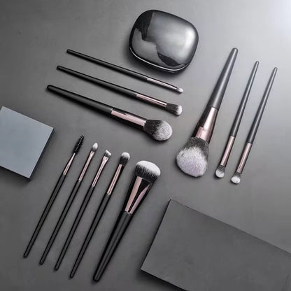 PANSYTRACYBEAUTY 11Pcs Black Luxury Makeup Brush Set