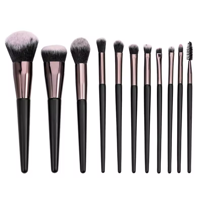 PANSYTRACYBEAUTY 11Pcs Black Luxury Makeup Brush Set