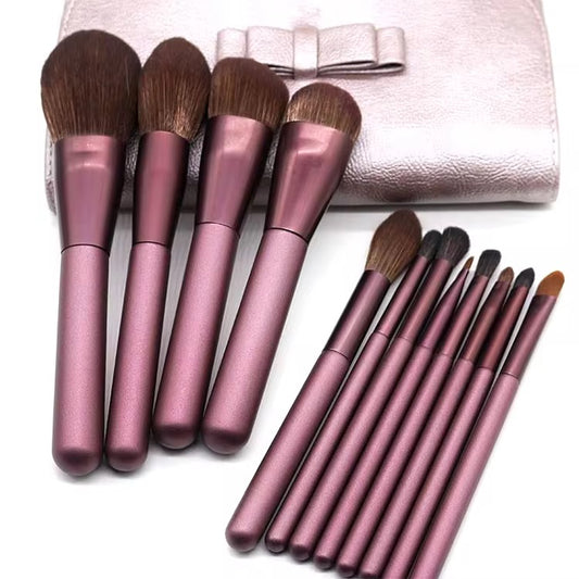 PANSYTRACYBEAUTY 12Pcs Purple Professional Makeup Brush Set