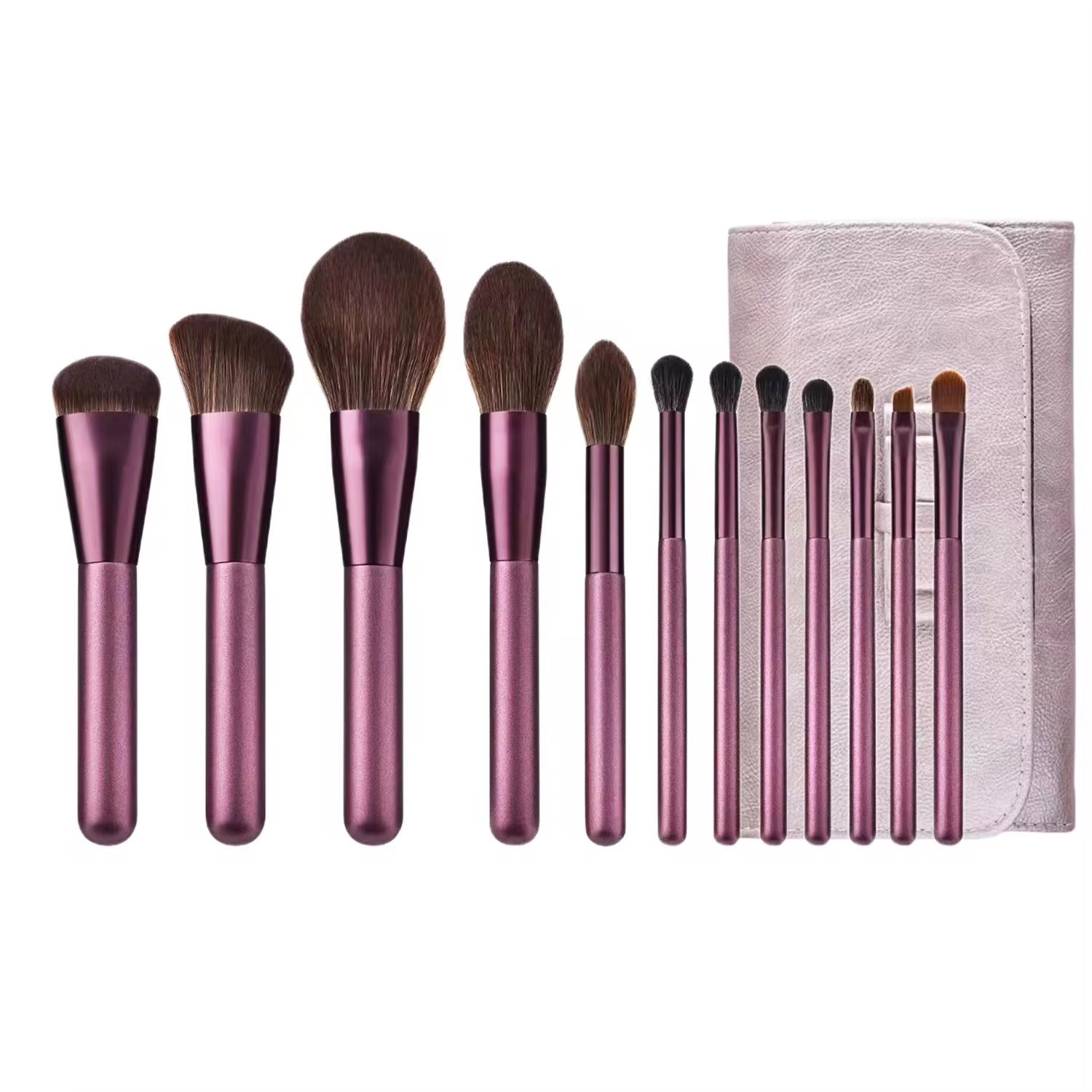 PANSYTRACYBEAUTY 12Pcs Purple Professional Makeup Brush Set