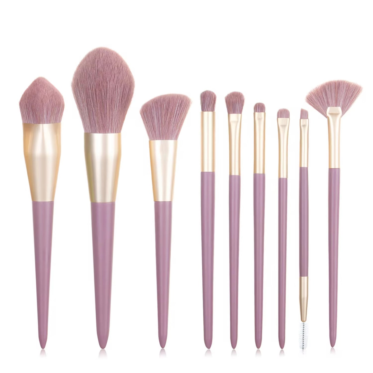 PANSYTRACYBEAUTY 9Pcs Purple Makeup Brush Set Professional Packing Box