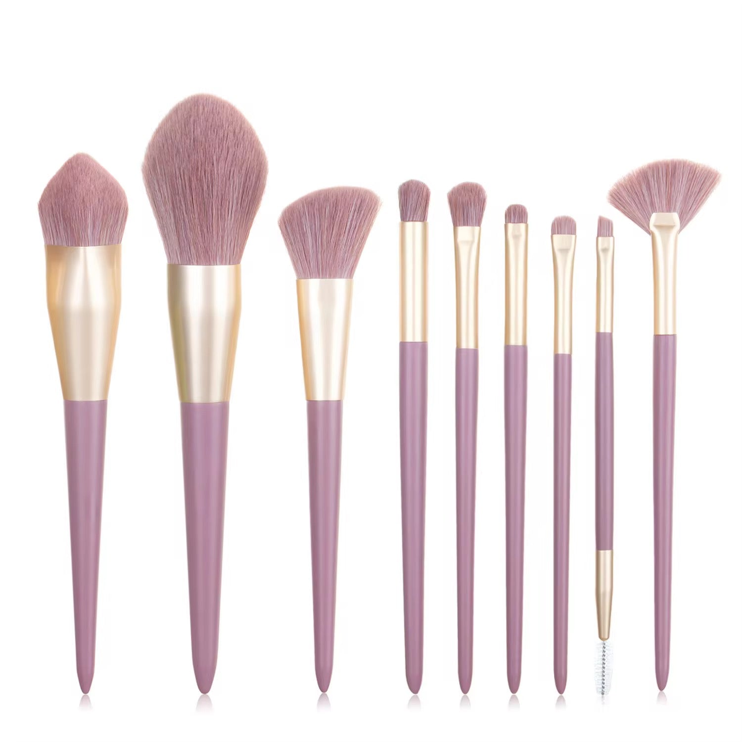 PANSYTRACYBEAUTY 9Pcs Purple Makeup Brush Set Professional Packing Box