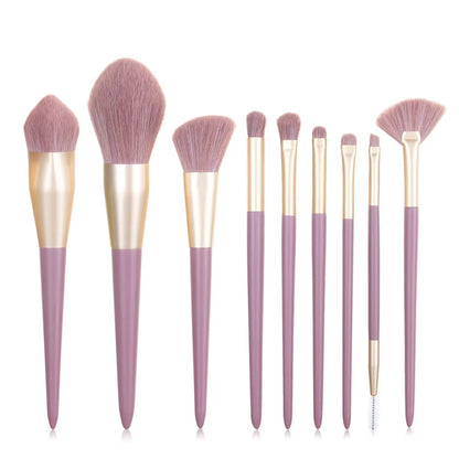 PANSYTRACYBEAUTY 9Pcs Purple Makeup Brush Set Professional Packing Box