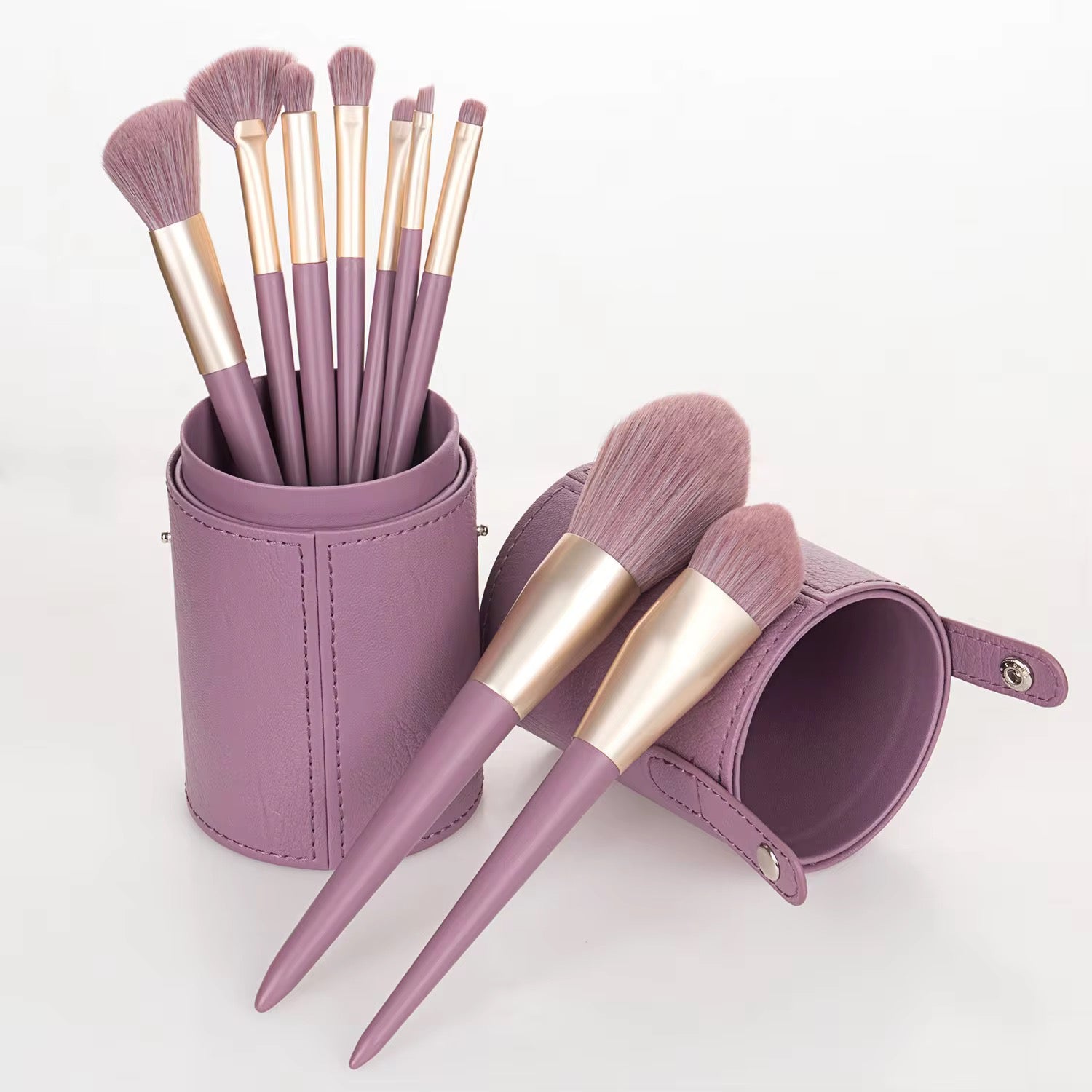 PANSYTRACYBEAUTY 9Pcs Purple Makeup Brush Set Professional Packing Box