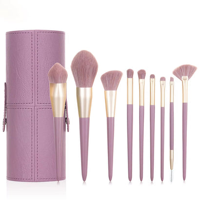 PANSYTRACYBEAUTY 9Pcs Purple Makeup Brush Set Professional Packing Box