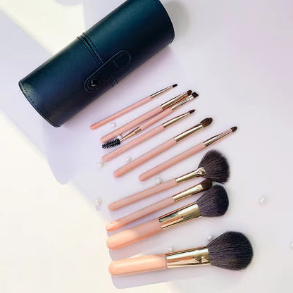 PANSYTRACYBEAUTY Portable Travel Makeup Brush Set 10Pcs