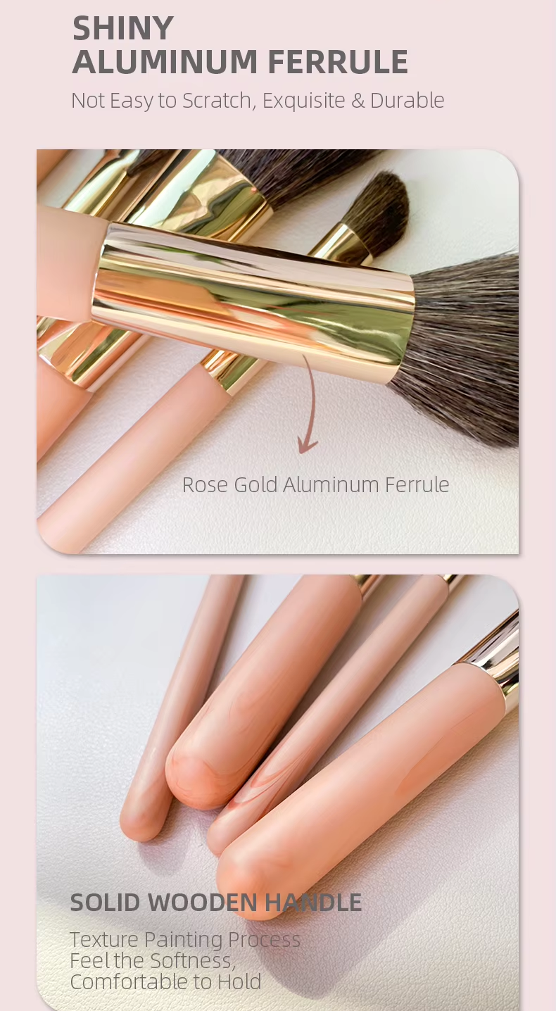 PANSYTRACYBEAUTY Portable Travel Makeup Brush Set 10Pcs