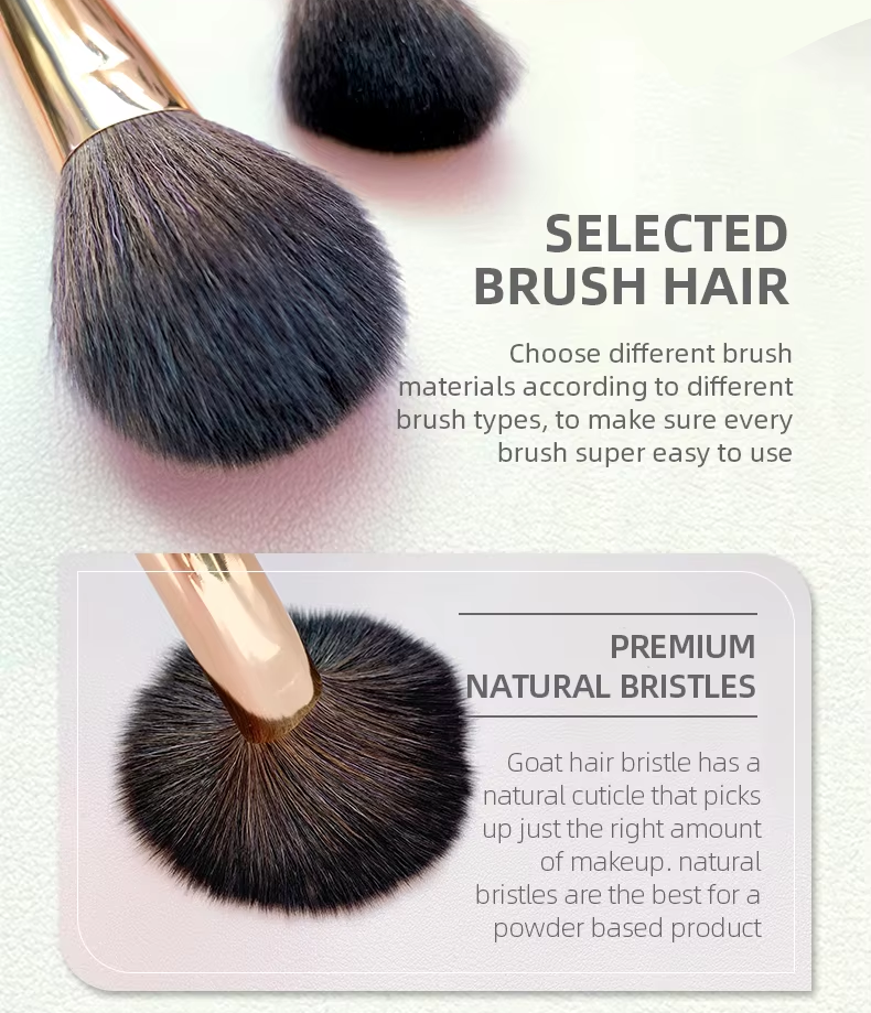 PANSYTRACYBEAUTY Portable Travel Makeup Brush Set 10Pcs