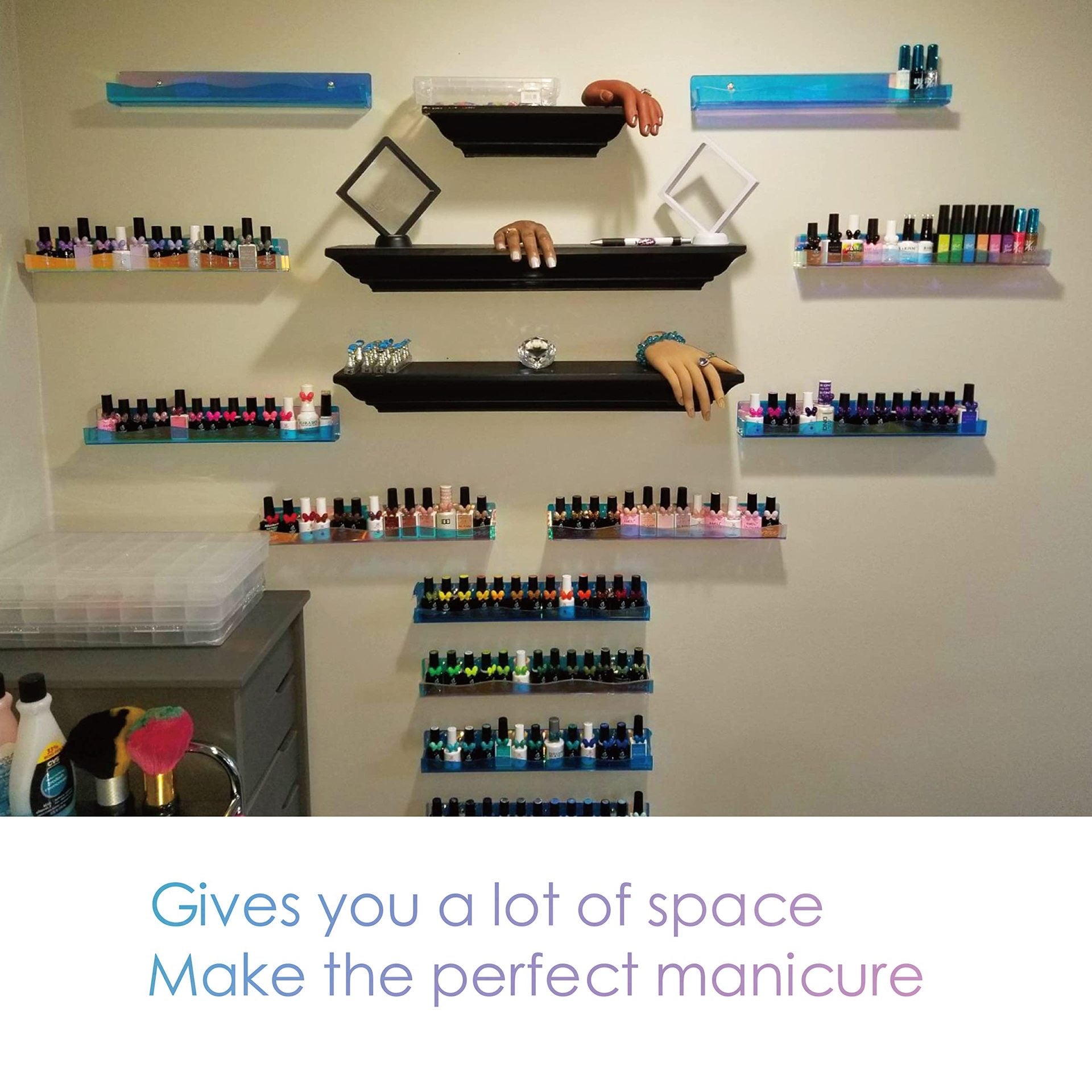 PANSYTRACY Colorful Acrylic Nail Polish Holder（2 Pieces） - Pansytracy