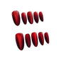 Almond Burgundy Color Press-on Nails