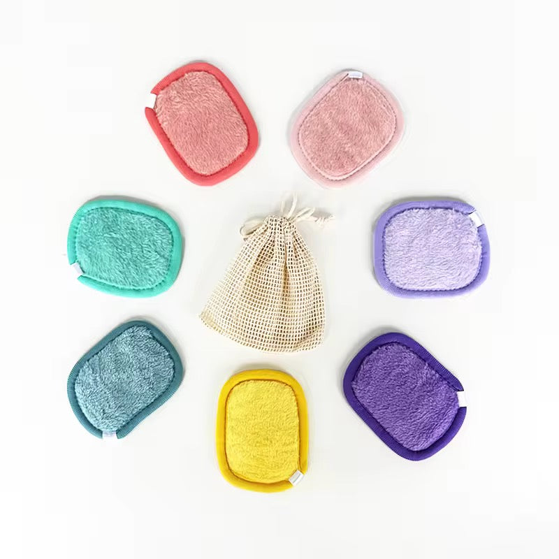 7Pcs Makeup Removal Cotton Pads Reusable Facial Clean