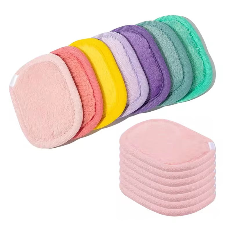 PANSYTRACY BEAUTY 7Pcs Makeup Removal Cotton Pads Reusable Facial Clean