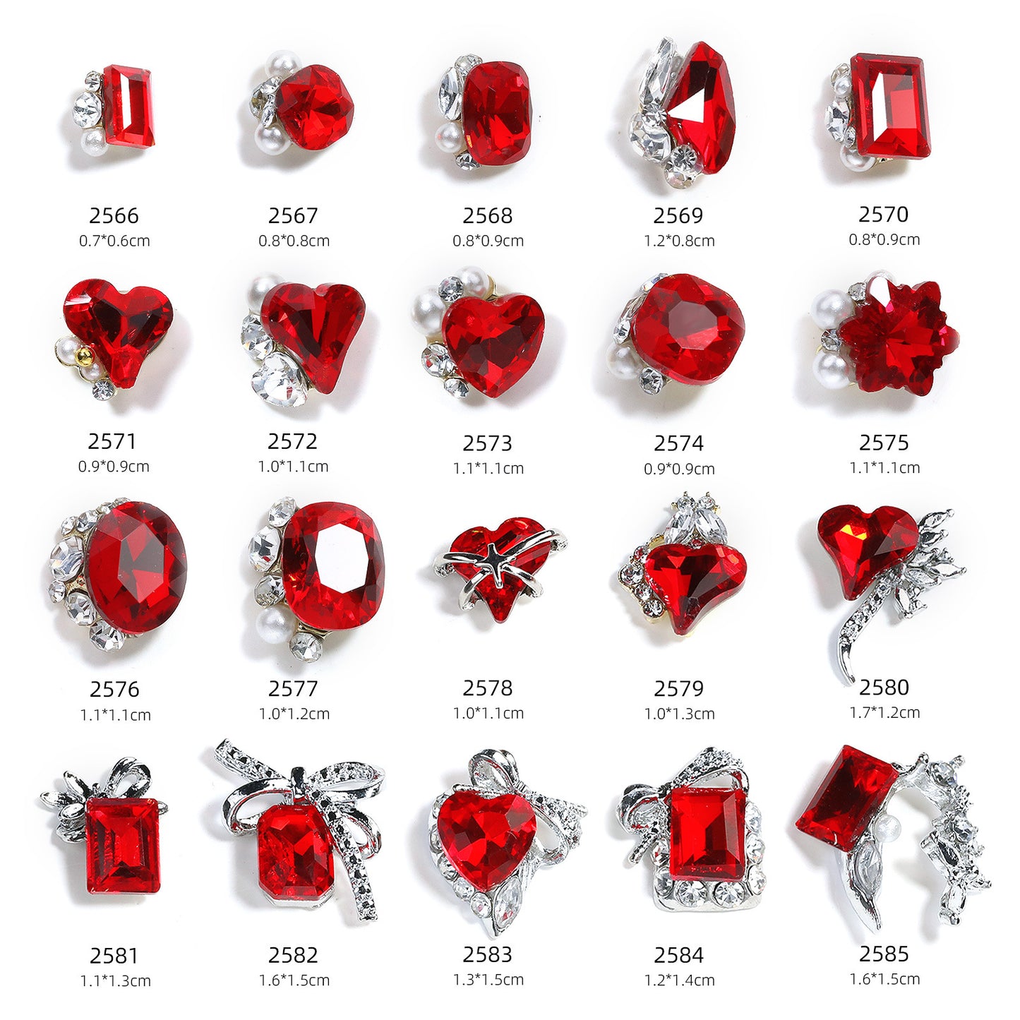 PANSYTRACY Bordeaux Red Pile Diamonds - Pansytracy