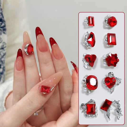 PANSYTRACY Bordeaux Red Pile Diamonds - Pansytracy