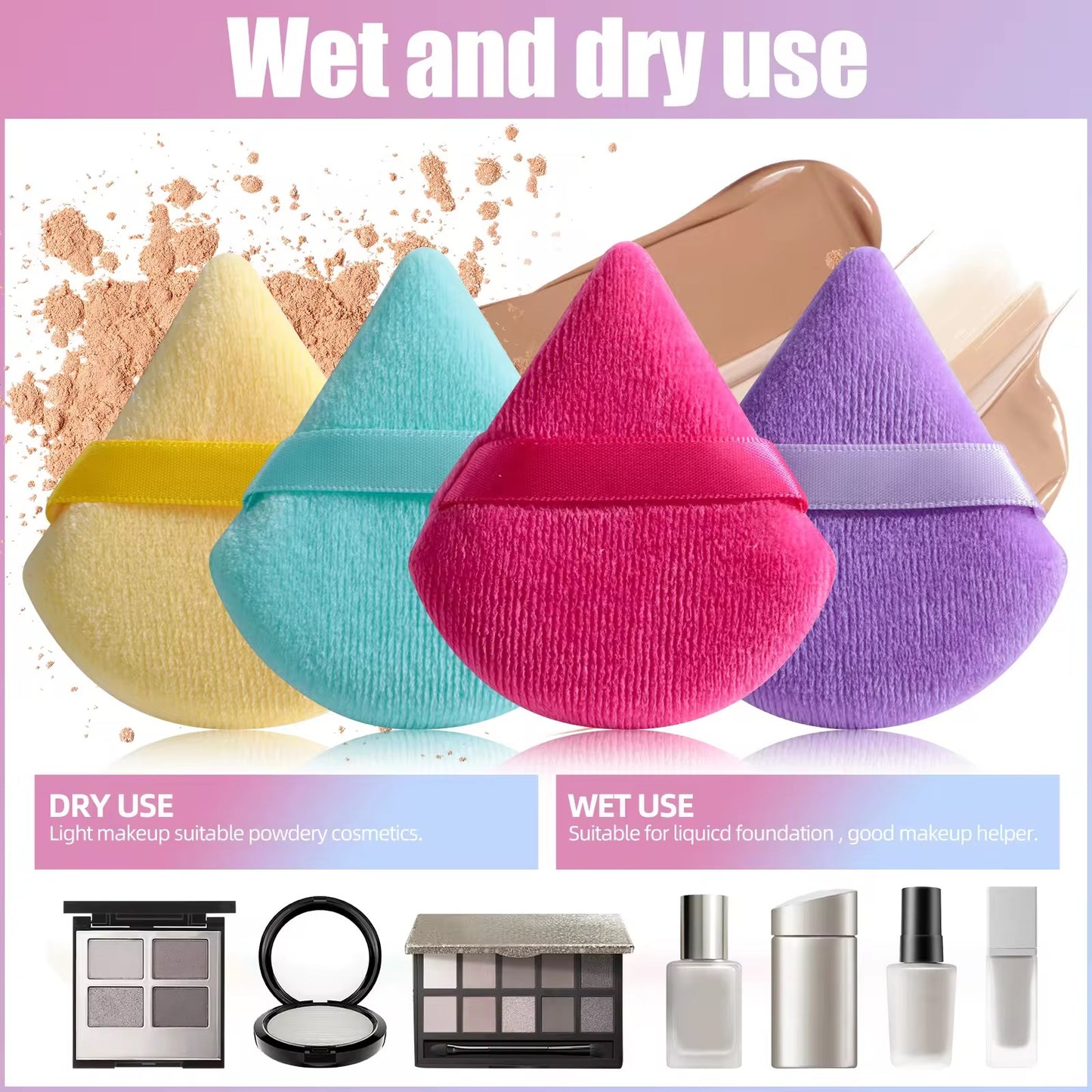 PANSYTRACY beauty 20Pcs Powder Puff Face Makeup Tools