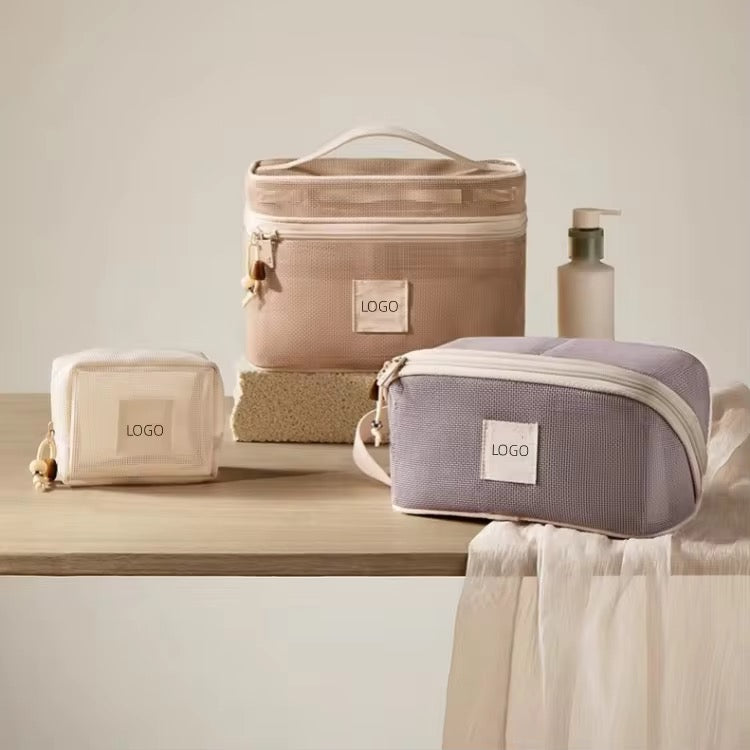 Portable Mesh Makeup Bag Cosmetic Bag